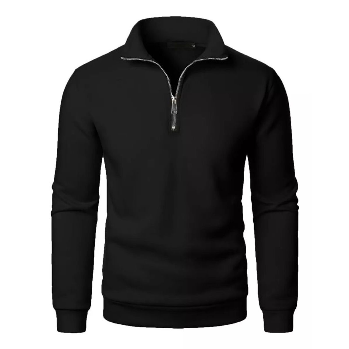 GIOIO - Camiseta Polo Informal Manga Larga Con Cremaller Para Hombre