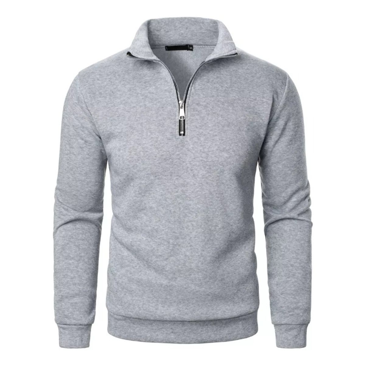 GIOIO - Camiseta Polo Informal Manga Larga Con Cremaller Para Hombre