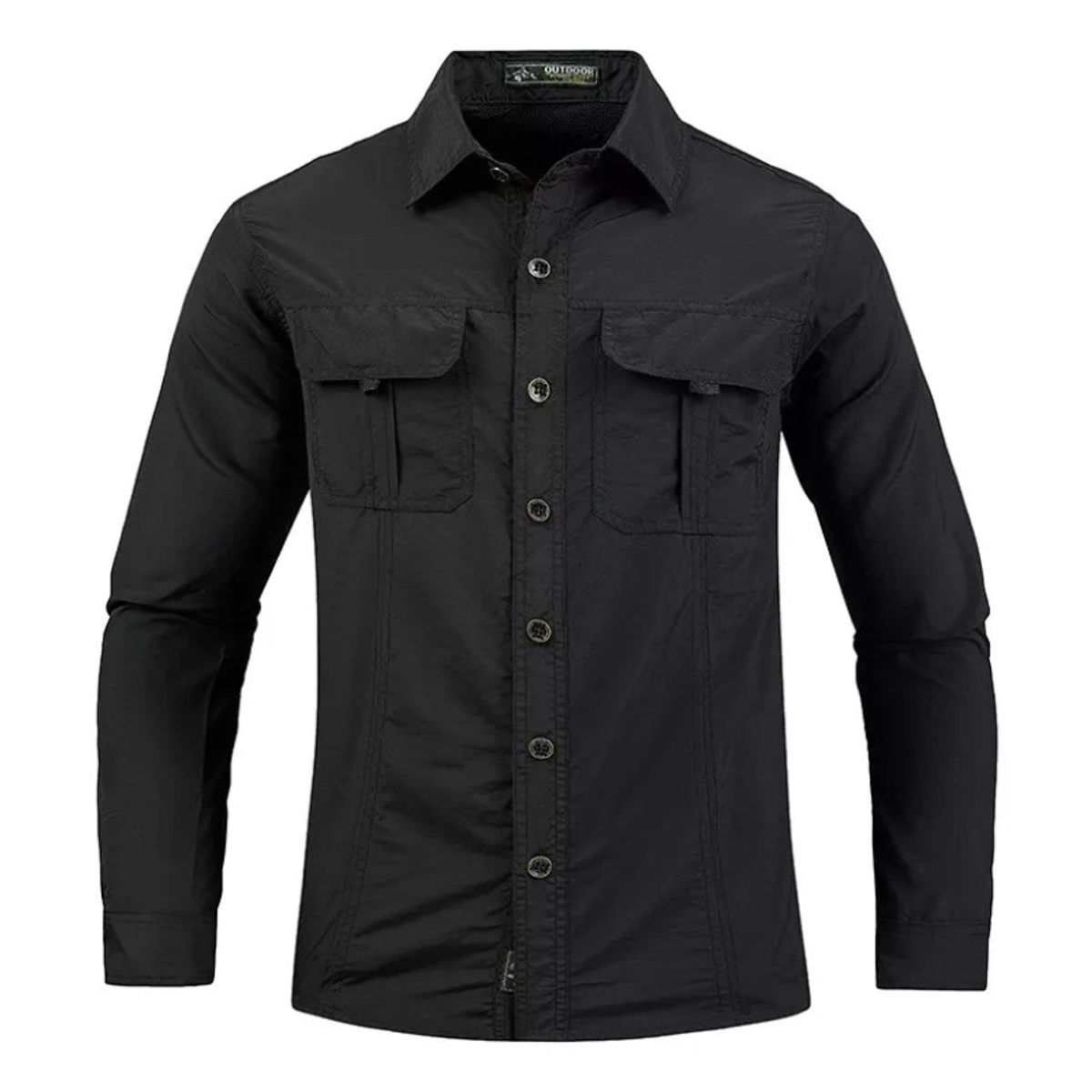 GIOIO - Camisa Manga Larga Hombre Camisa Táctica Suelta Confort