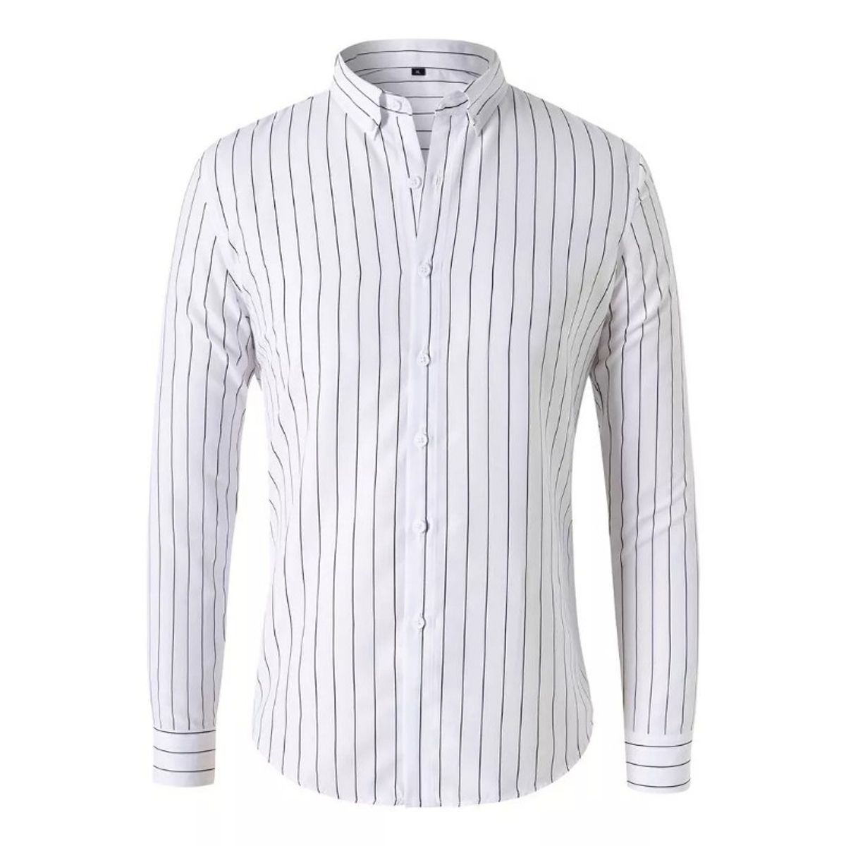 GIOIO - Camisa Manga Larga Raya Hombre Slim Fit Caballero