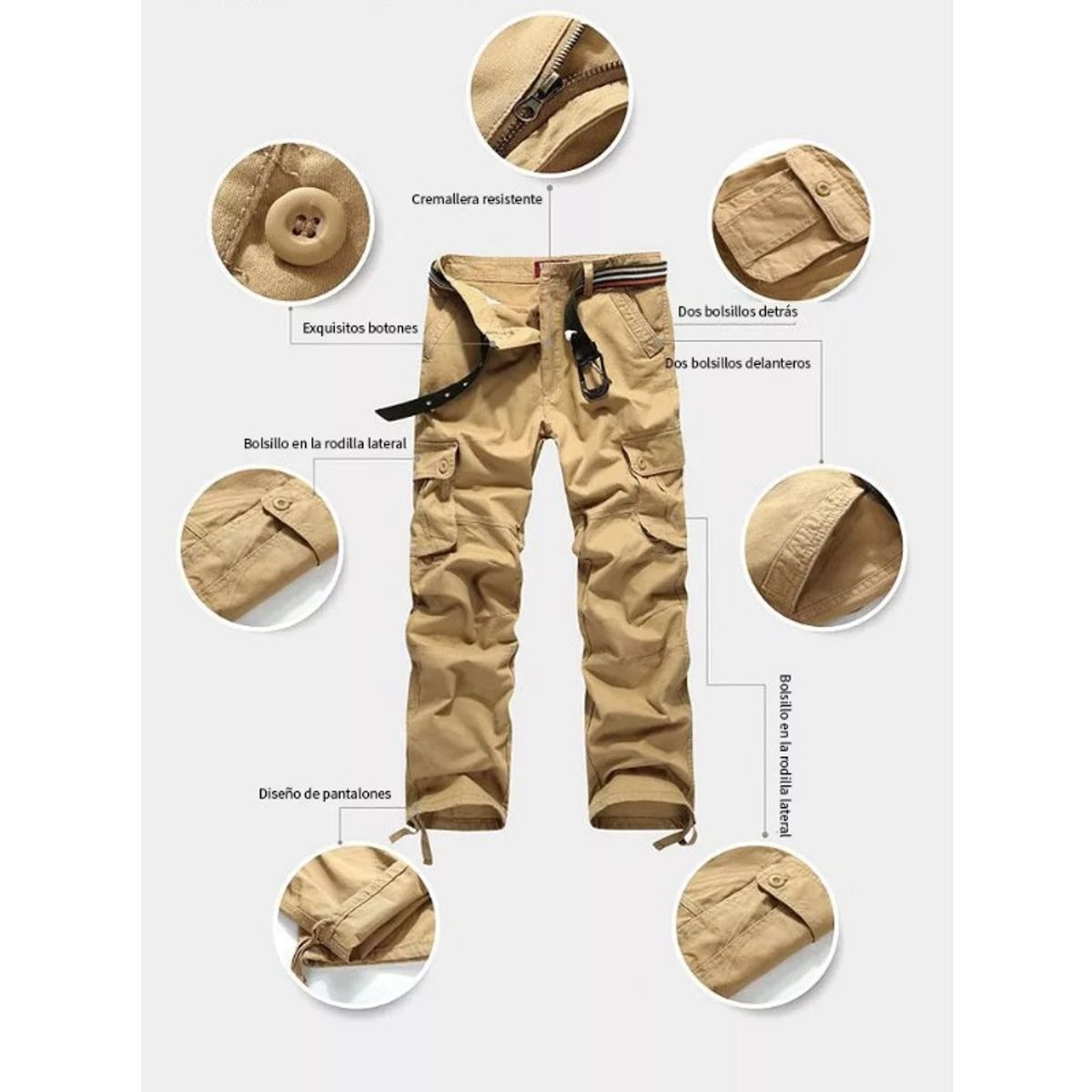 GIOIO - Pantalones Tácticos Casuales Ligeros Para Hombre