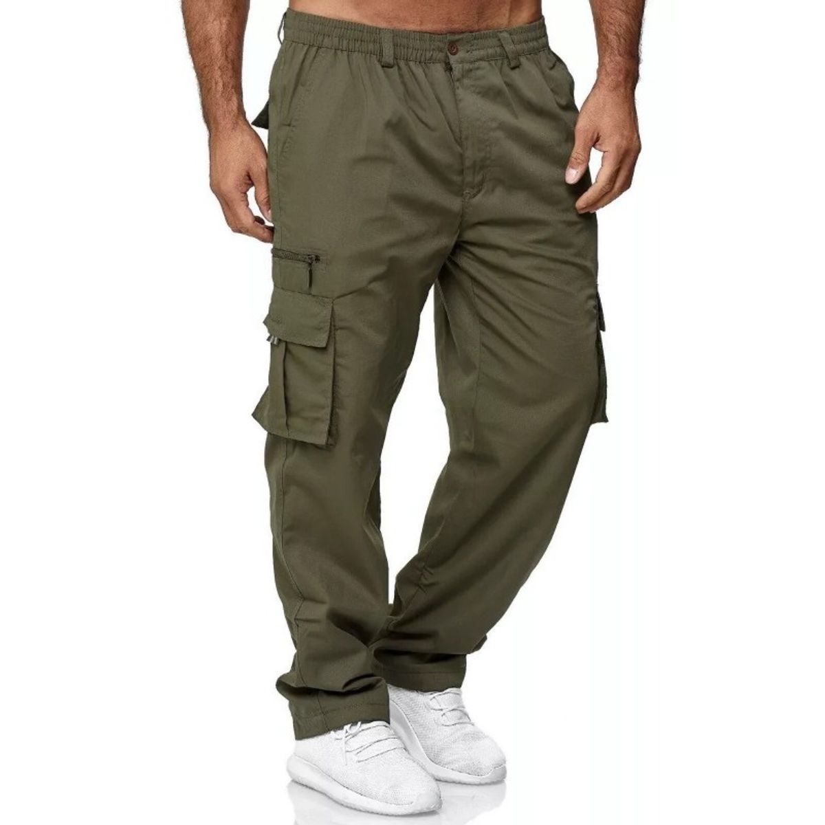 GIOIO - Pantalones Cargo Para Hombre Casual Varios Bolsillos Jogger