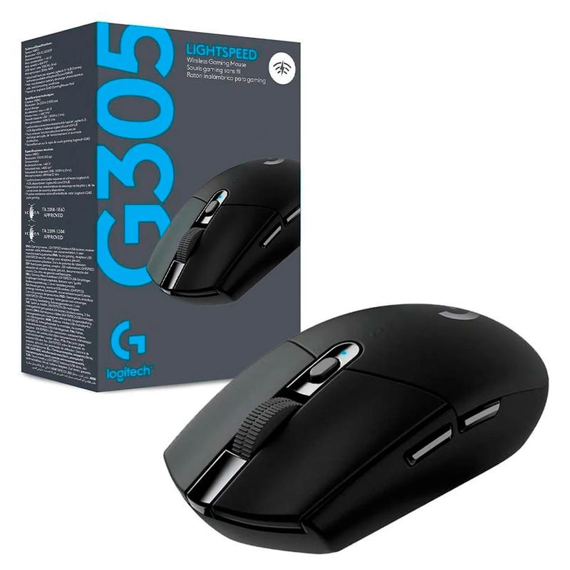LOGITECH - MOUSE INALAMBRICO  Logitech G305 lightspeed  black