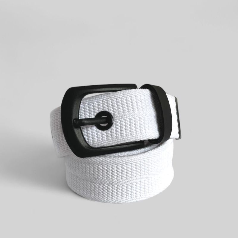 GENERICO - CORREA BLANCA CON HEBILLA PUENTE