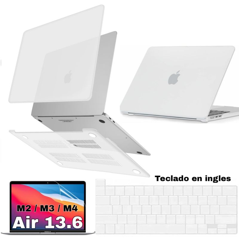 GENERICO - case + mica +cobertor teclado MacBook Air de 13,6 A3113 M4 A3240 A2681