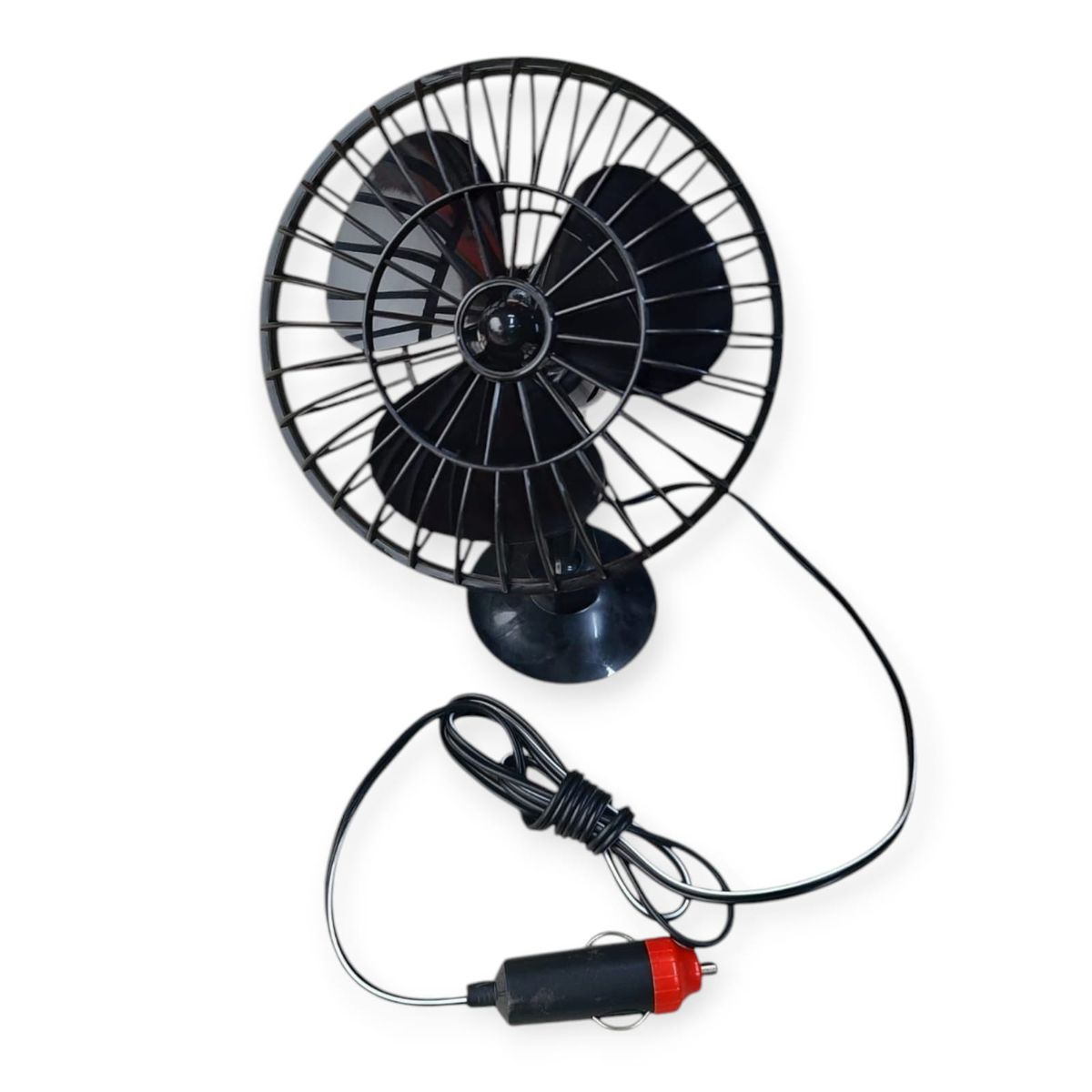 GENERICO - Ventilador Para Auto 4 pulgadas  12V con Chupón