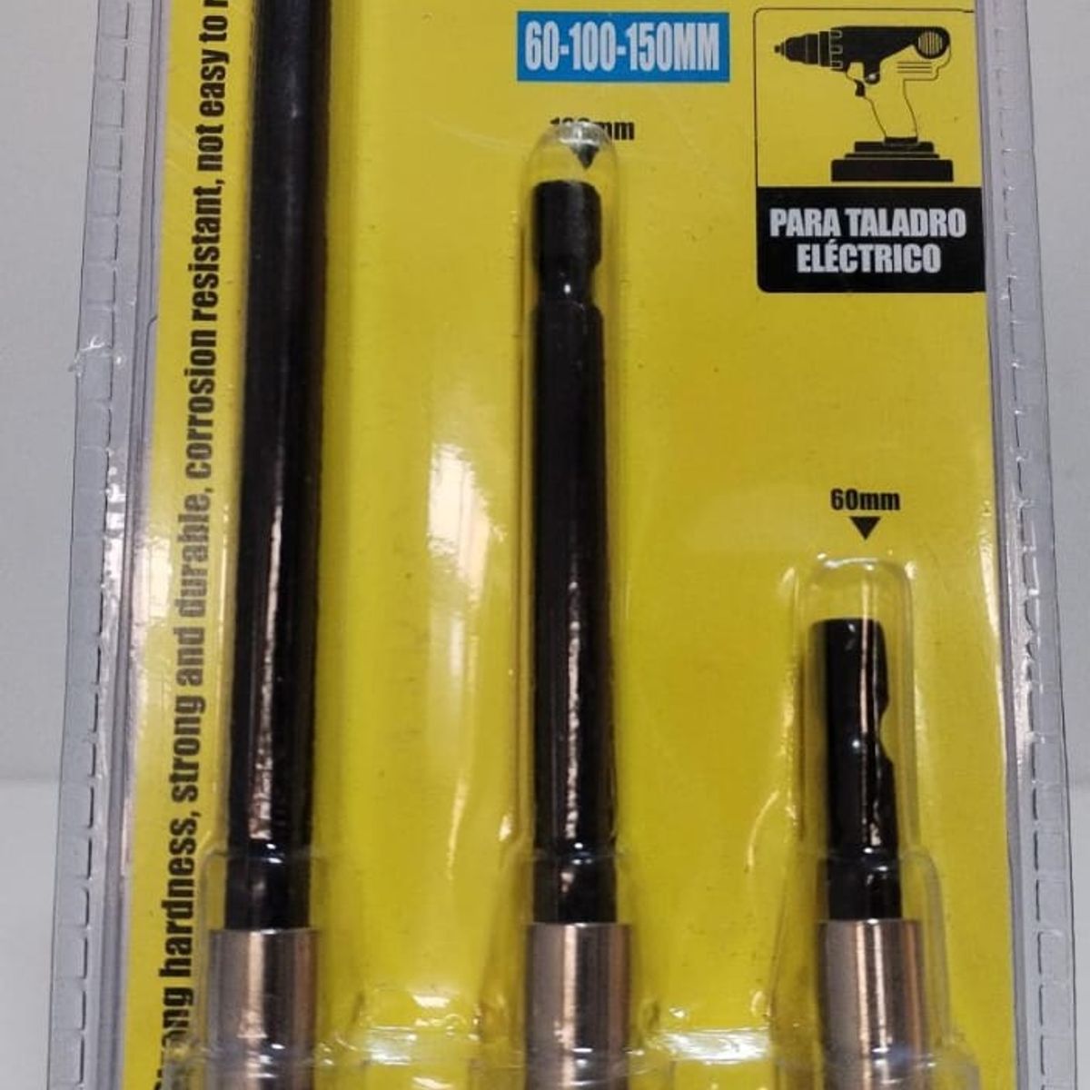 GENERICO - EXTENSION APADTADOR 3 UNIDADES DE 60/100/150MM PARA TALADRO