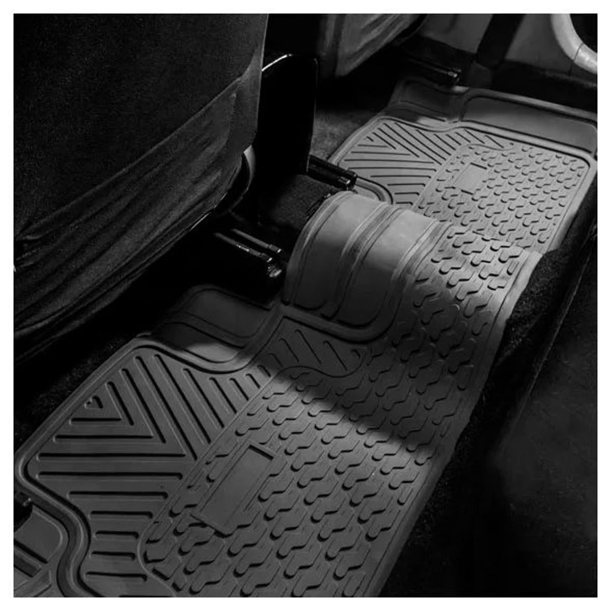 GENERICO - Piso De Jebe PVC Universal 3 Piezas Auto Camioneta