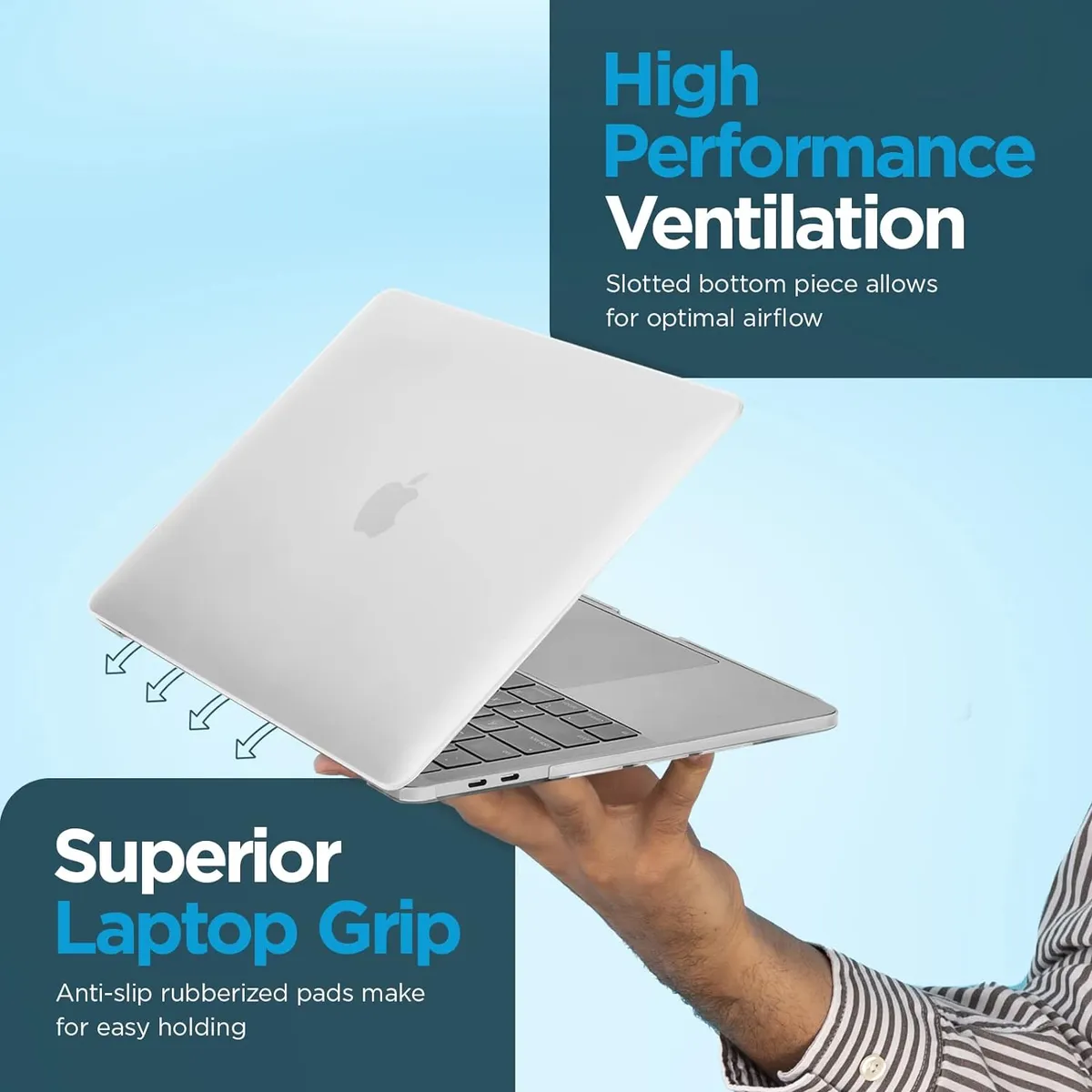 GENERICO - case + mica +cobertor teclado MacBook Air de 13,6 A3113 M4 A3240 A2681