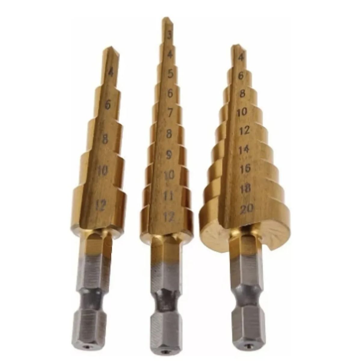 GENERICO - BROCAS ESCALONADAS 3PZ  DE 4 -12/12/20