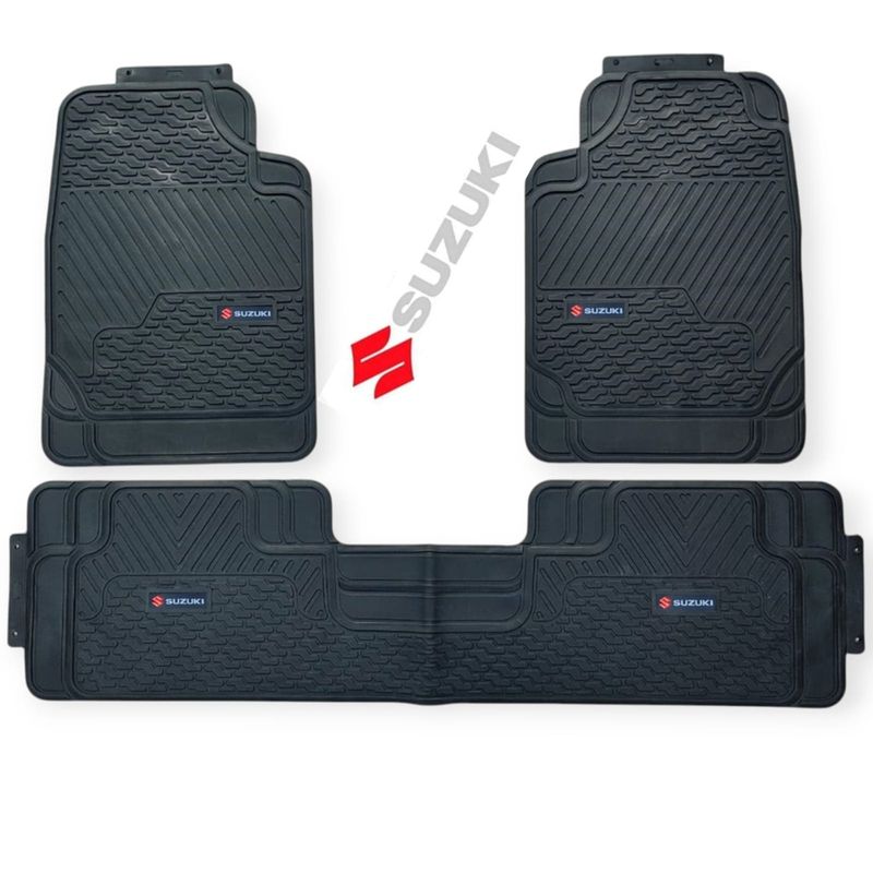 GENERICO - Piso De Jebe PVC Universal 3 Piezas Auto Camioneta Suzuki