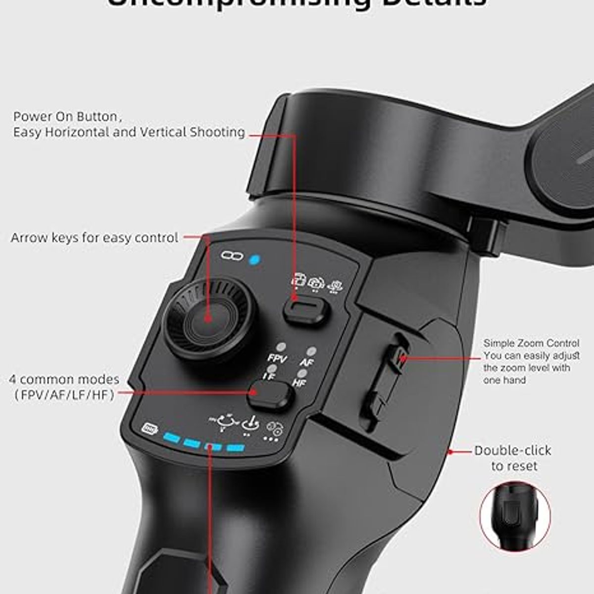 GENERICO - Tripode Estabilizador Gimbal L9 Lite con seguimiento inteligente