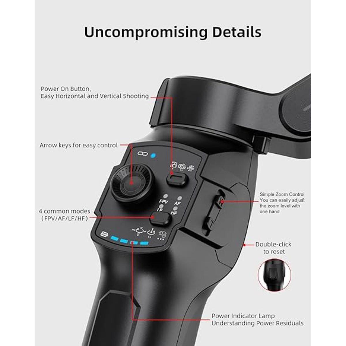 GENERICO - Tripode Estabilizador Gimbal L9 Lite con seguimiento inteligente