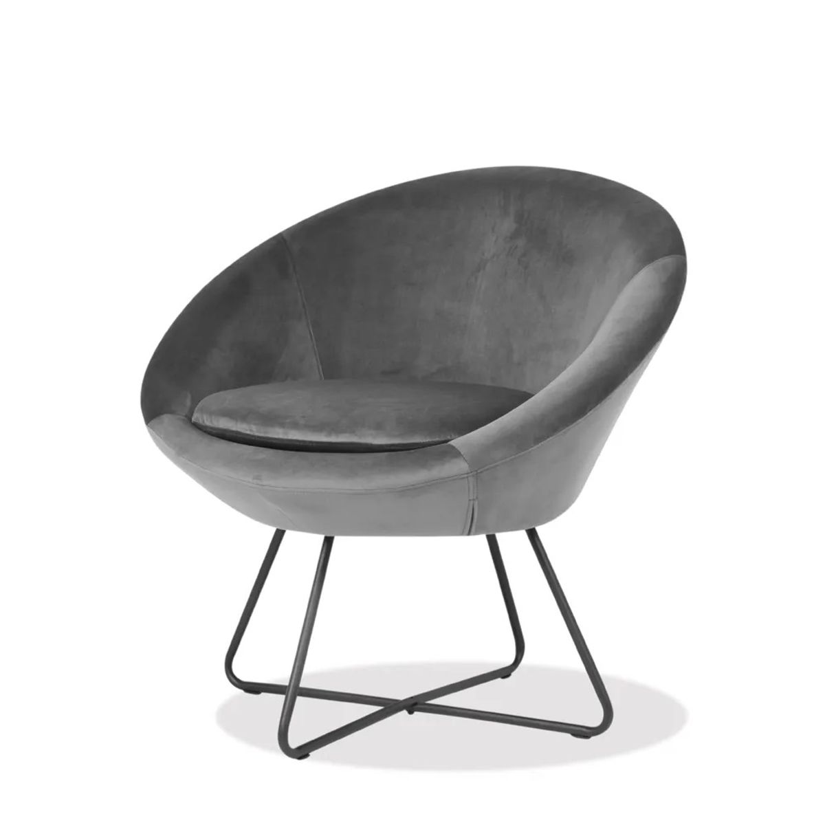 TUGO - Butaca Center Terciopelo Gris