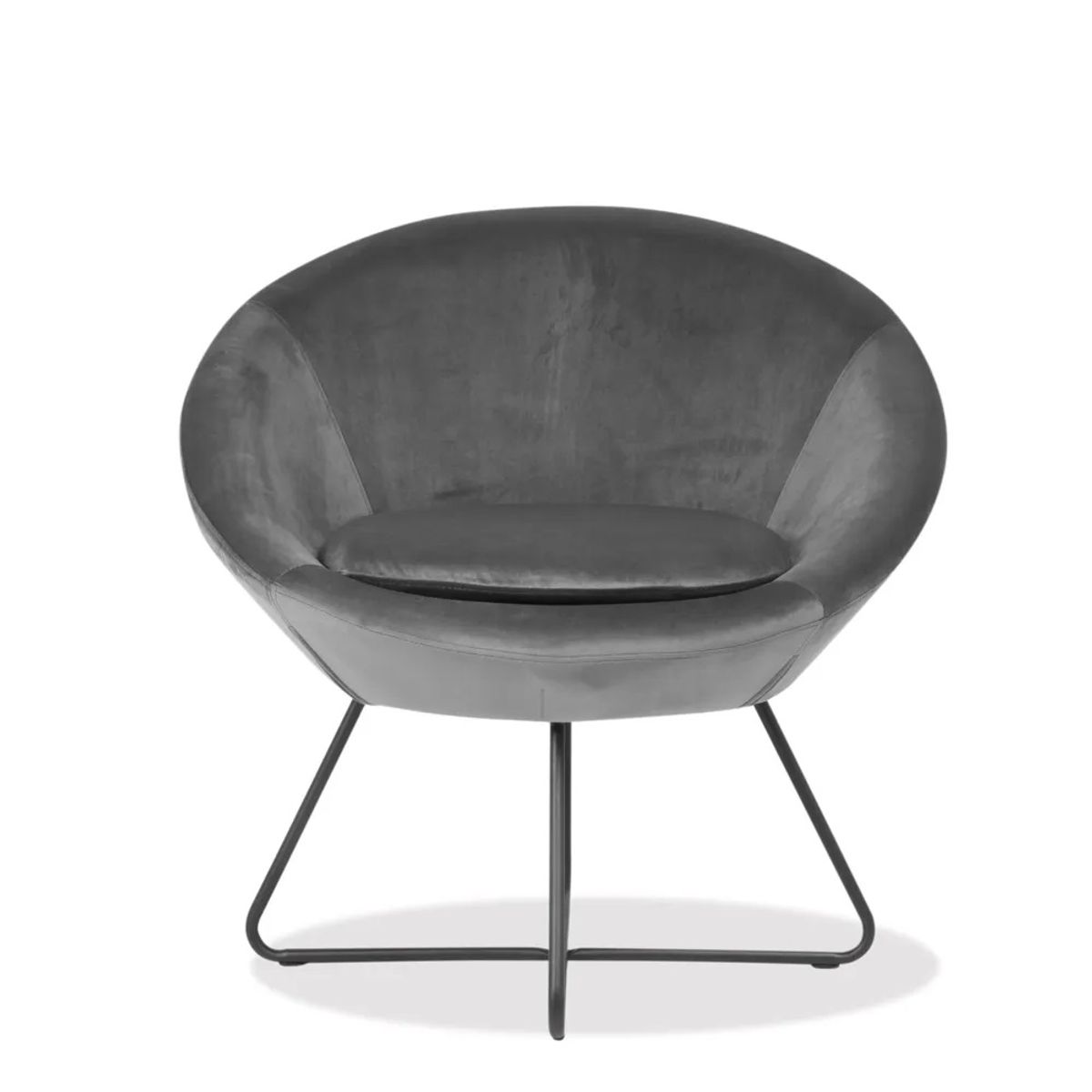 TUGO - Butaca Center Terciopelo Gris