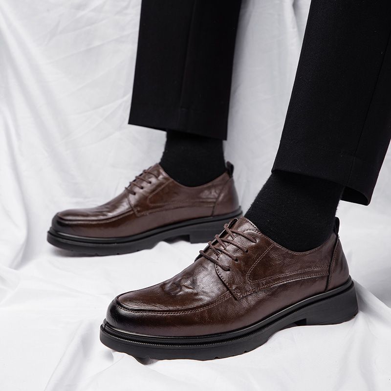 DANWEILE - Zapato Formal Hombre Cuero