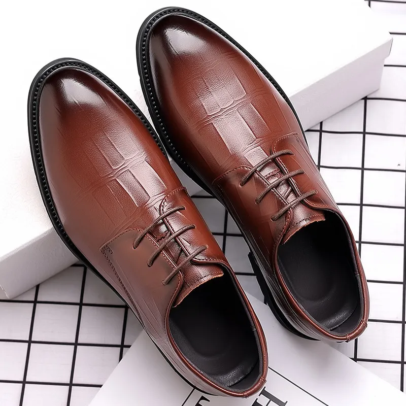 DANWEILE - Zapato Formal Hombre Cuero