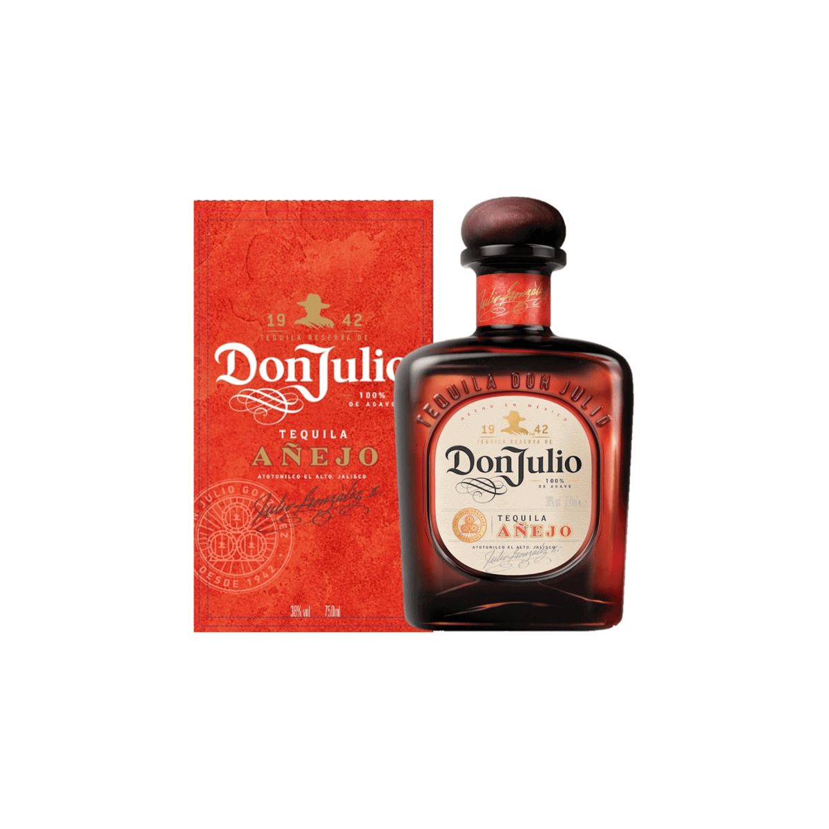 DON JULIO - TEQUILA AÑEJO CON ESTUCHE BOTELLA 750ml