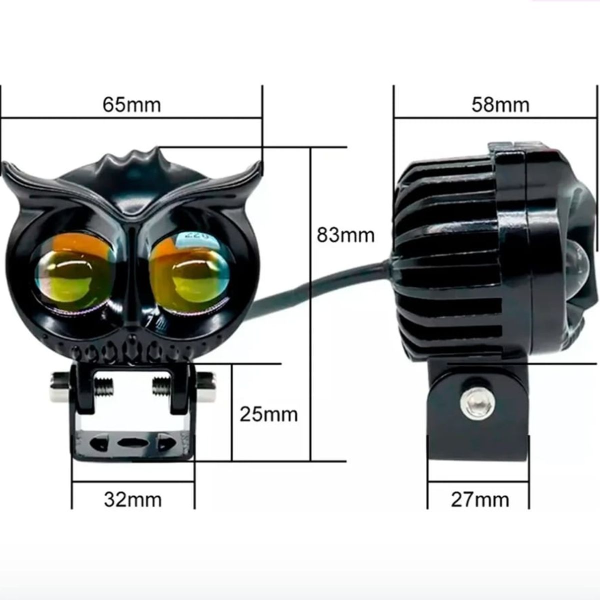 GENERICO - LUZ LED BUHO EXPLORADOR PARA MOTO Y VEHICULO ELECTRICO