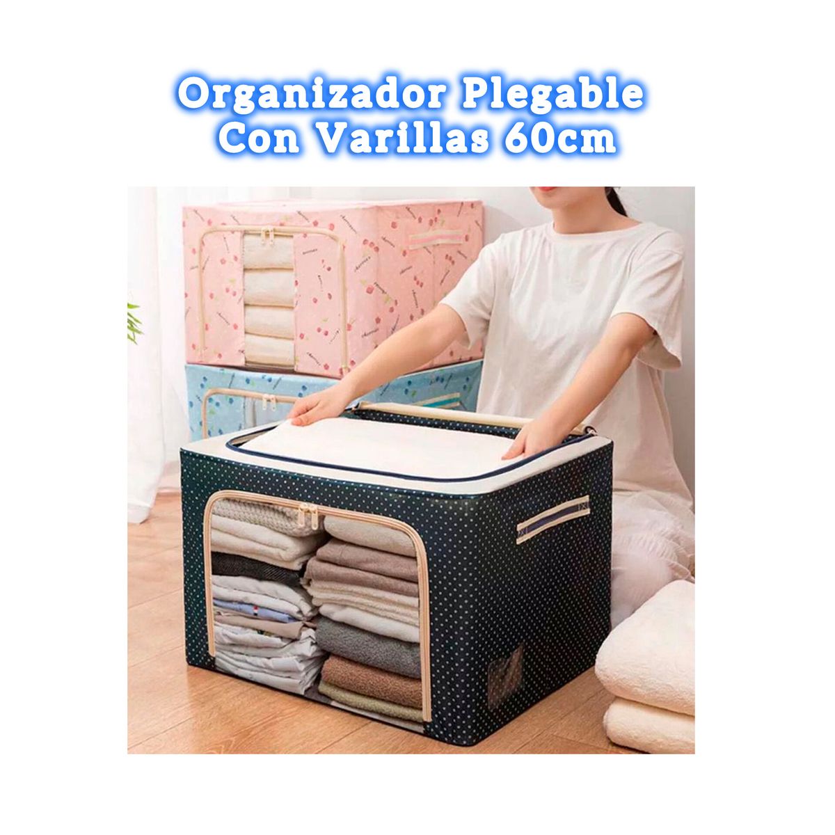 OEM - CAJA DE ALMACENAMIENTO PLEGABLE 60CM