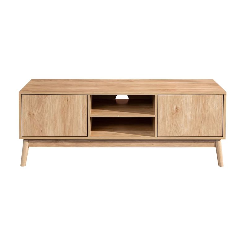 R&R MUEBLES - Mueble para TV Vintage Moderno Natalia 2 Puertas R&R MUEBLES