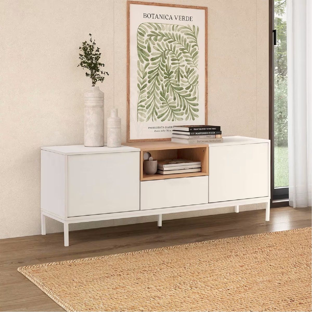 R&R MUEBLES - Mueble para TV Moderno Tommy 150cm R&R MUEBLES