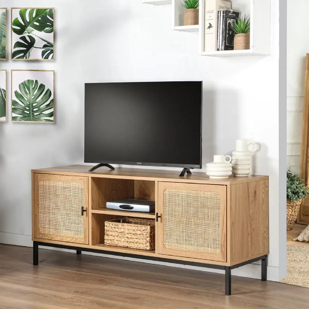 R&R MUEBLES - Mueble para TV Nordica Simon 120cm R&R MUEBLES