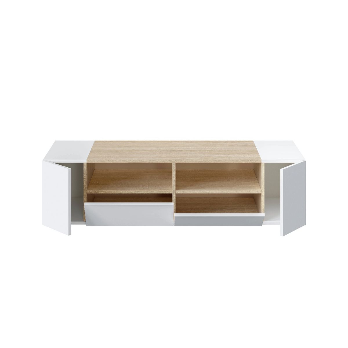 R&R MUEBLES - Mueble para TV Moderna Nieves BlancoDuna R&R MUEBLES