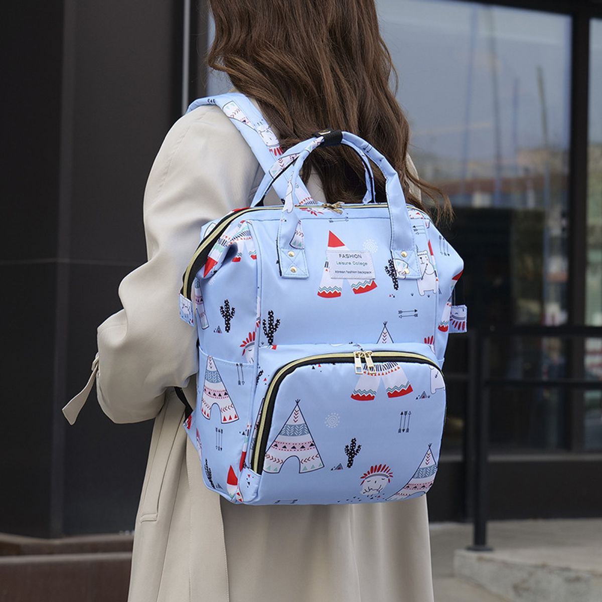 BLWOENS - Mochila Maternal - Rosa