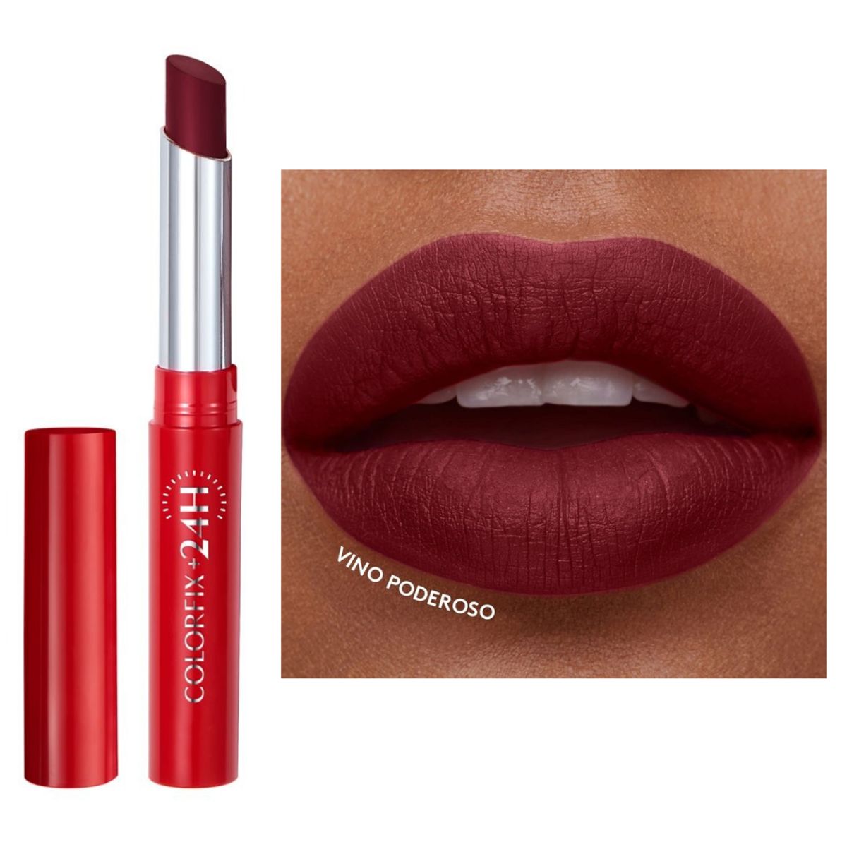ESIKA - Labial colorfix 24h mate ésika vino poderoso