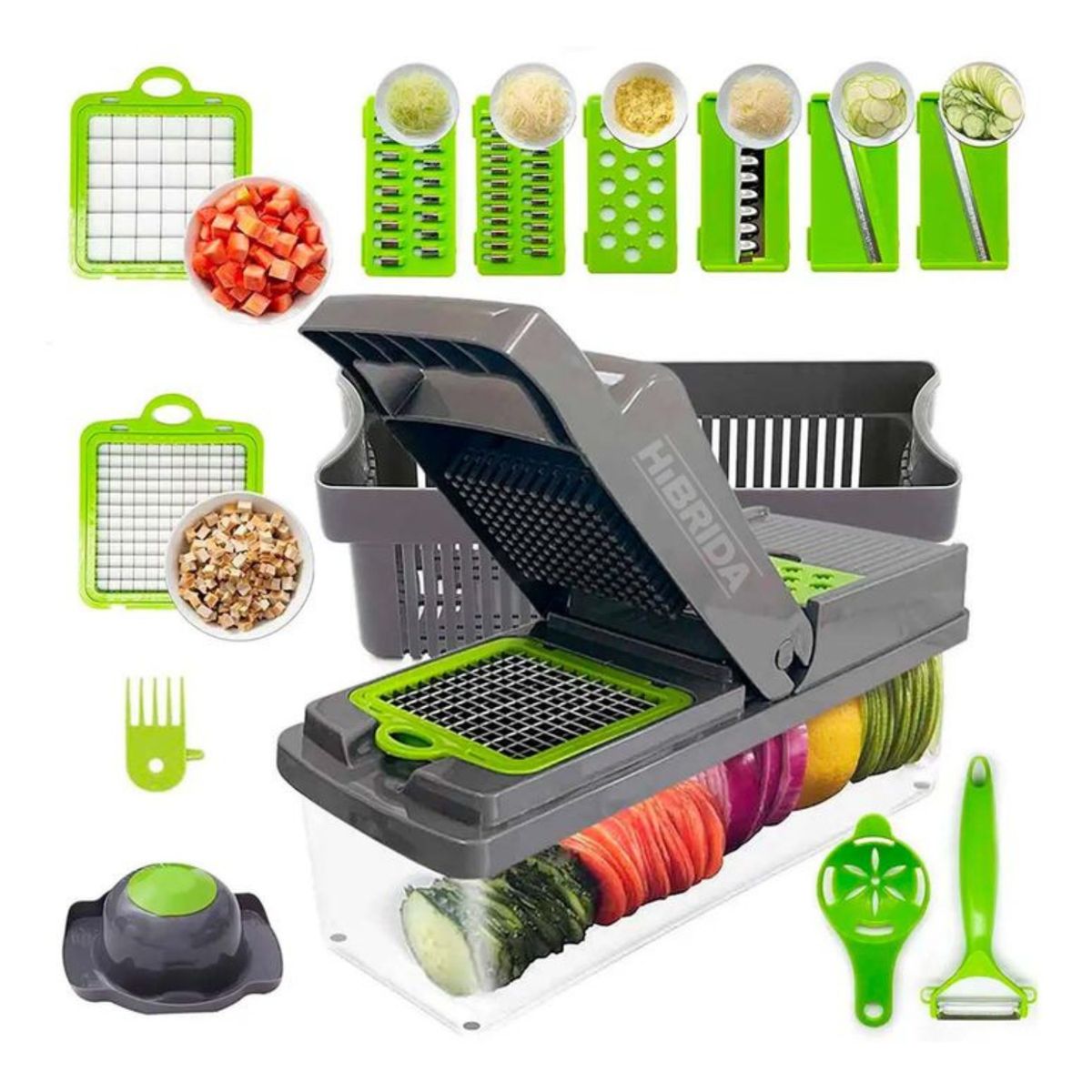 GENERICO - Picador Rallador de Verduras Multifuncional