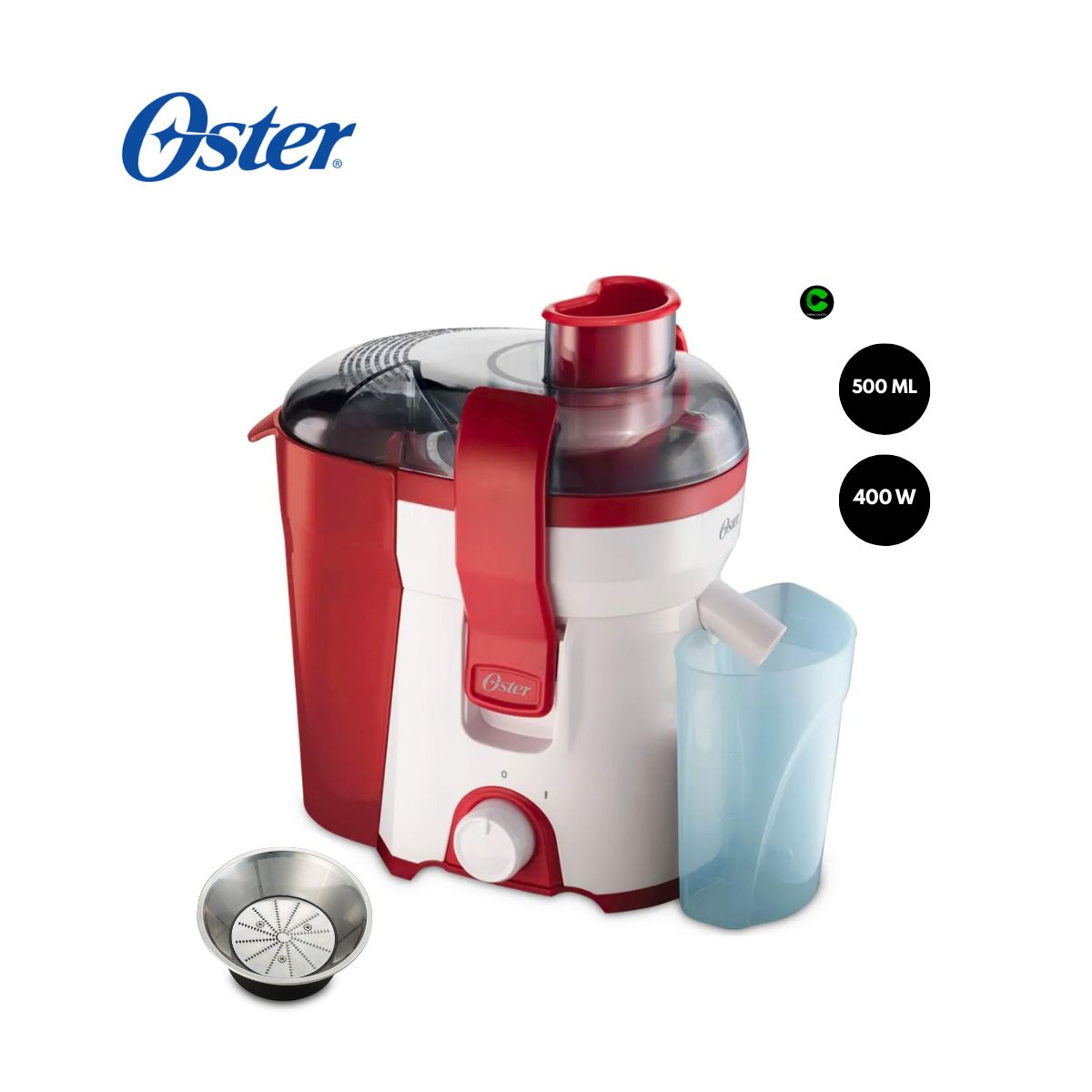 OSTER - Extractor OSTER de jugos 500ml FPSTJE316R