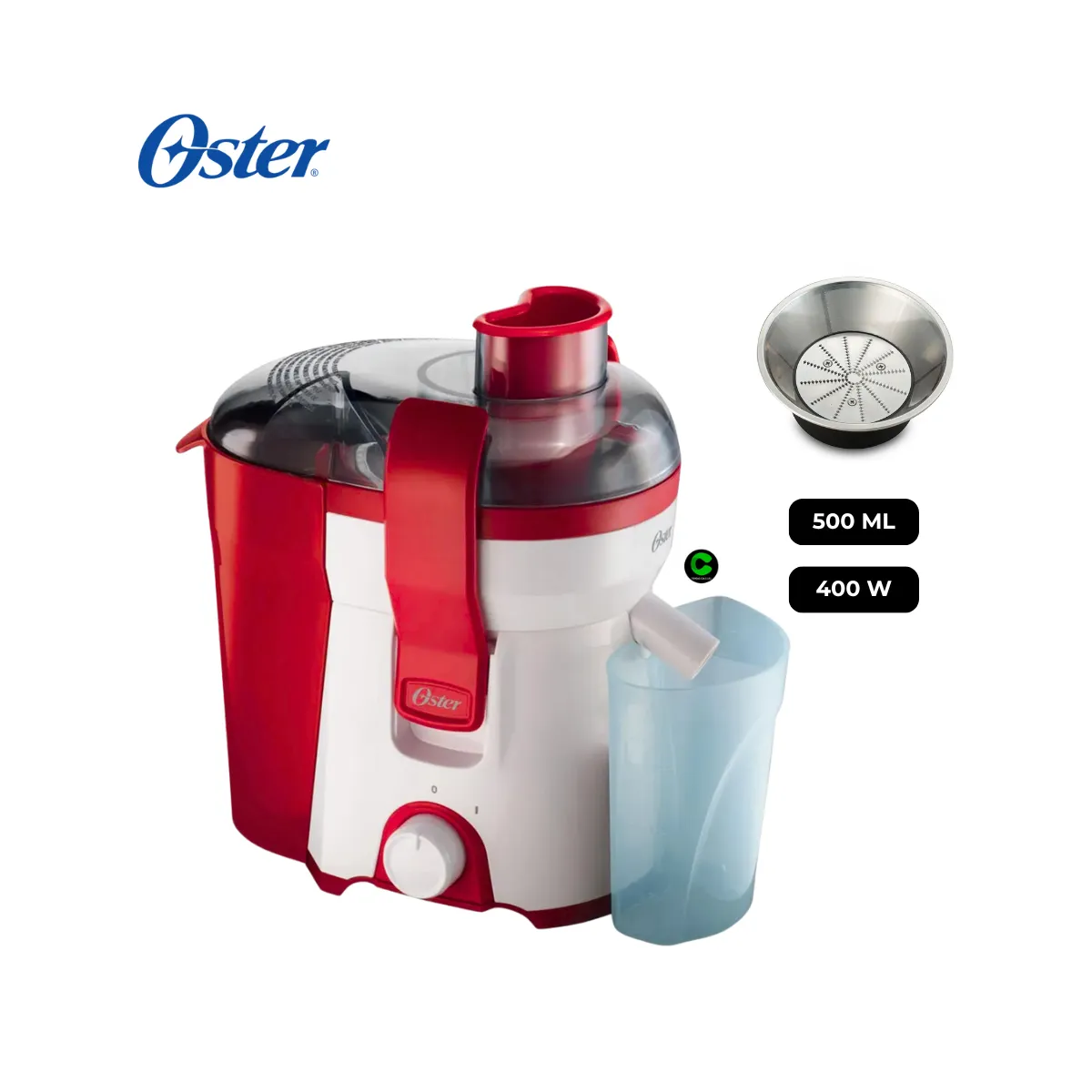 OSTER - Extractor OSTER de jugos 500ml FPSTJE316R Rojo