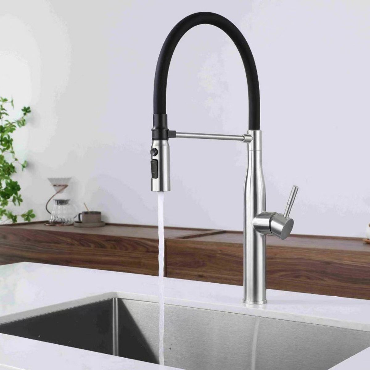 FRITECSA - Grifo Monocomando Inox. 304 Professional Triple Chorro