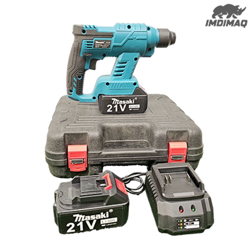 GN - MINI TALADRO PERCUTOR PORTATIL MULTIUSO  INALÁMBRICO 21V / 2 BATRIAS