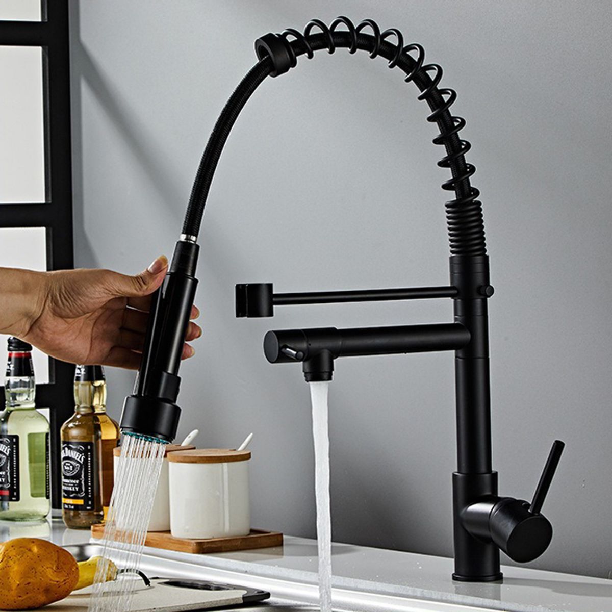 FRITECSA - Grifo Monocomando Inox. 304 Professional con Manguera