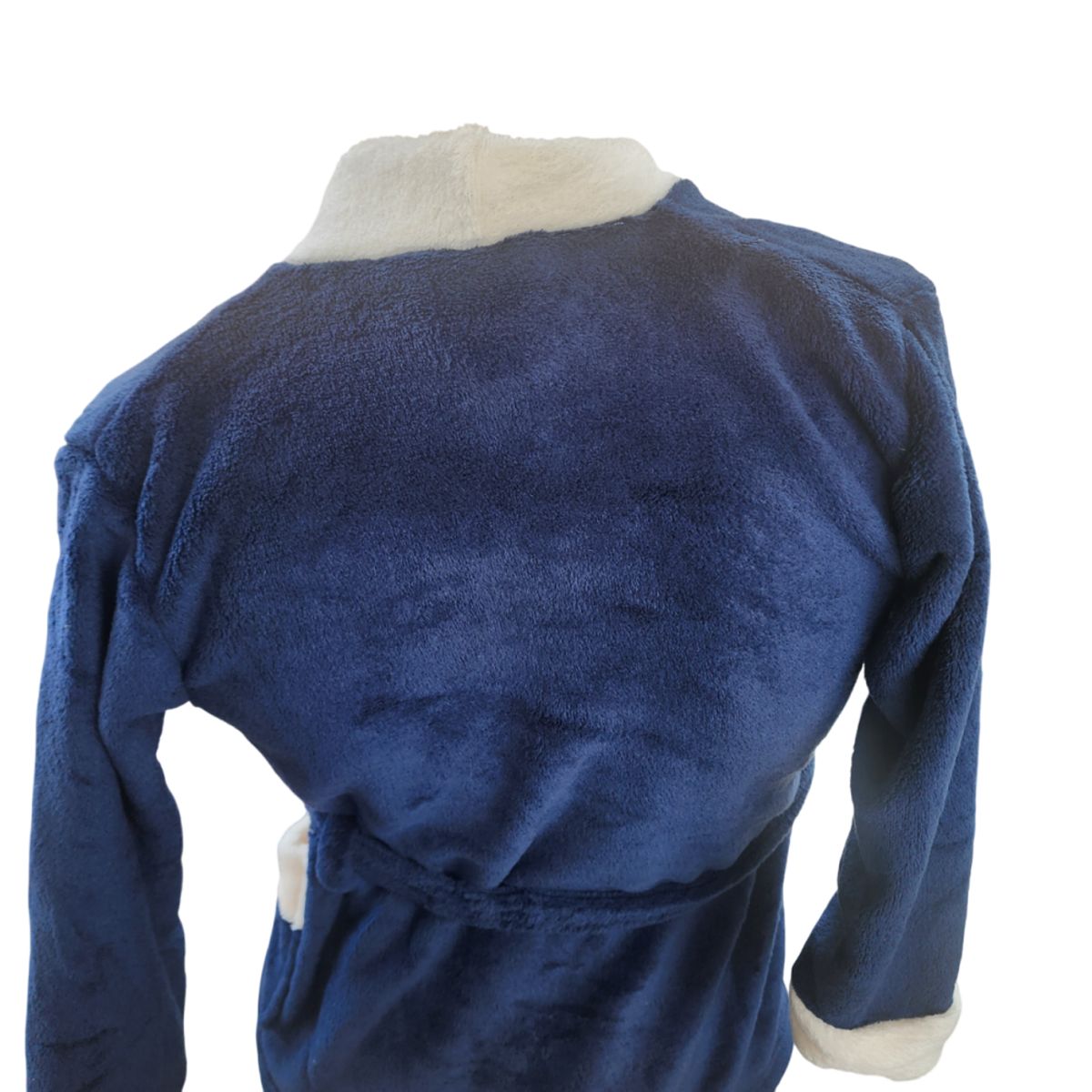 GENERICO - Bata de baño absorbente diseño moderno color azul