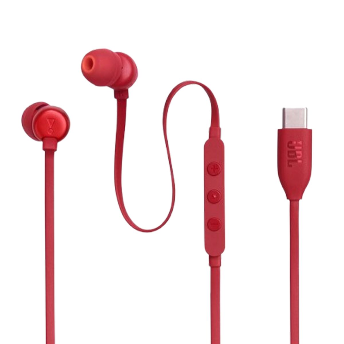 JBL - Audifonos Tune 310c Pure Bass Conectividad Usb-C Con Micro Rojo
