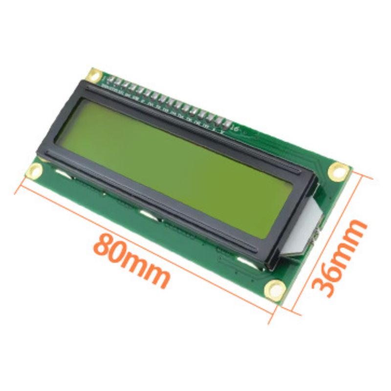 GENERICO - Pantalla LCD1602A 16x2 Modulo Display Alfanumérico Arduino Raspberry