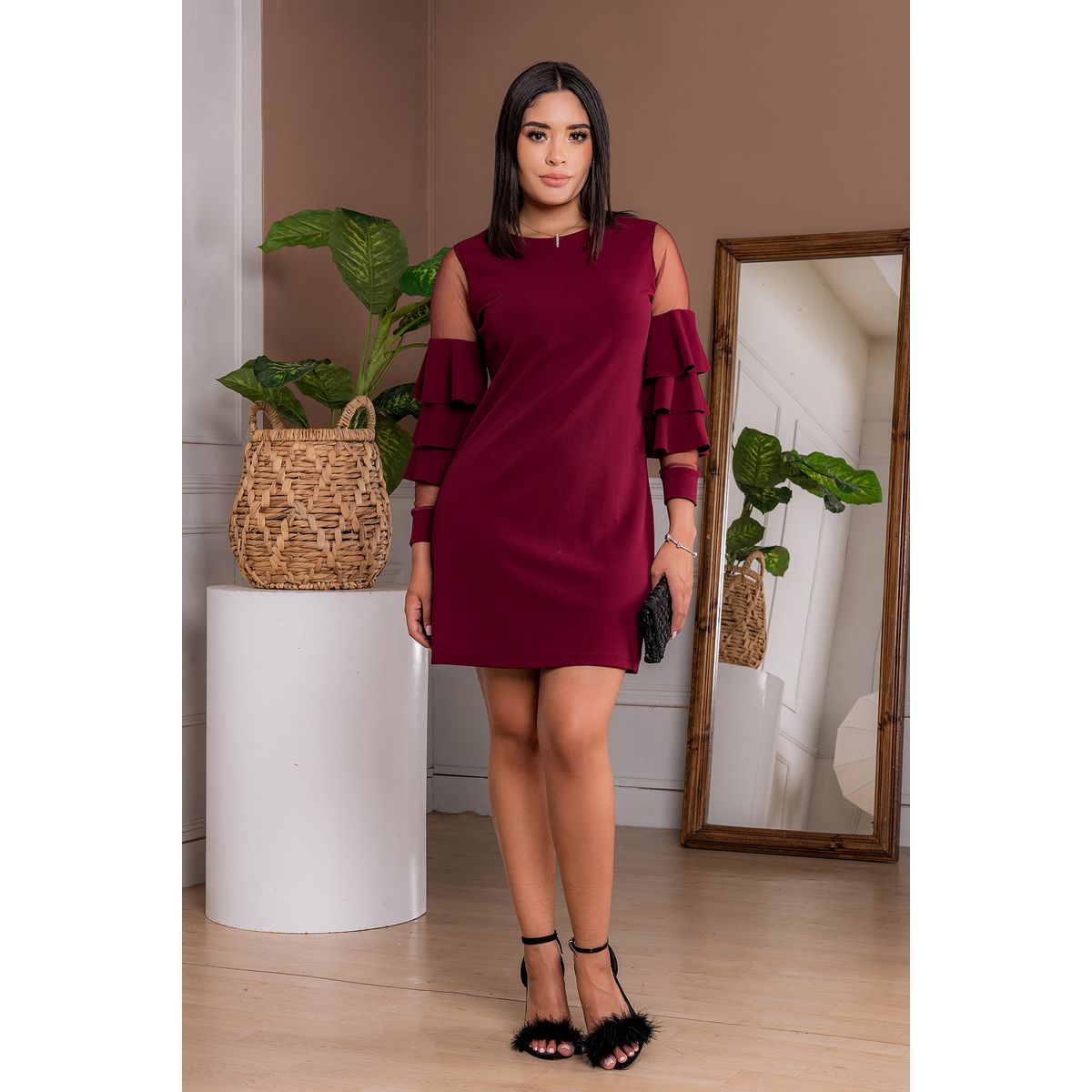 ARMA TU LOOK - VESTIDO HELEN CON MANGAS DE TULL ARMA TU LOOK