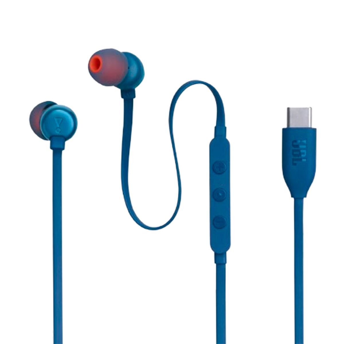 JBL - Audifonos Tune 310c Pure Bass Conectividad Usb-C Con Micro Azul