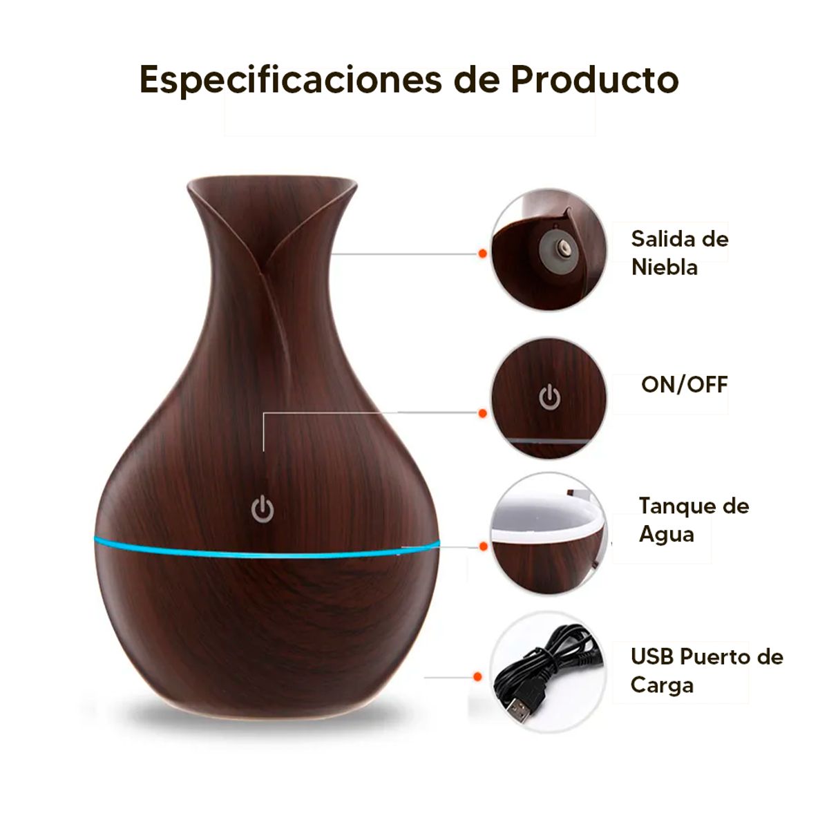 INSPIRA - Purificador de Aire con Forma de Florero