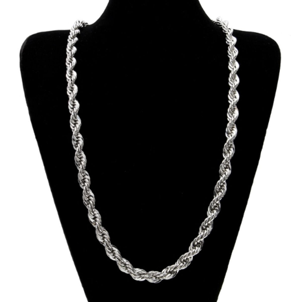 GENERICO - Cadena Torsal Acero Inoxidable 6 mm 60 cm Unisex