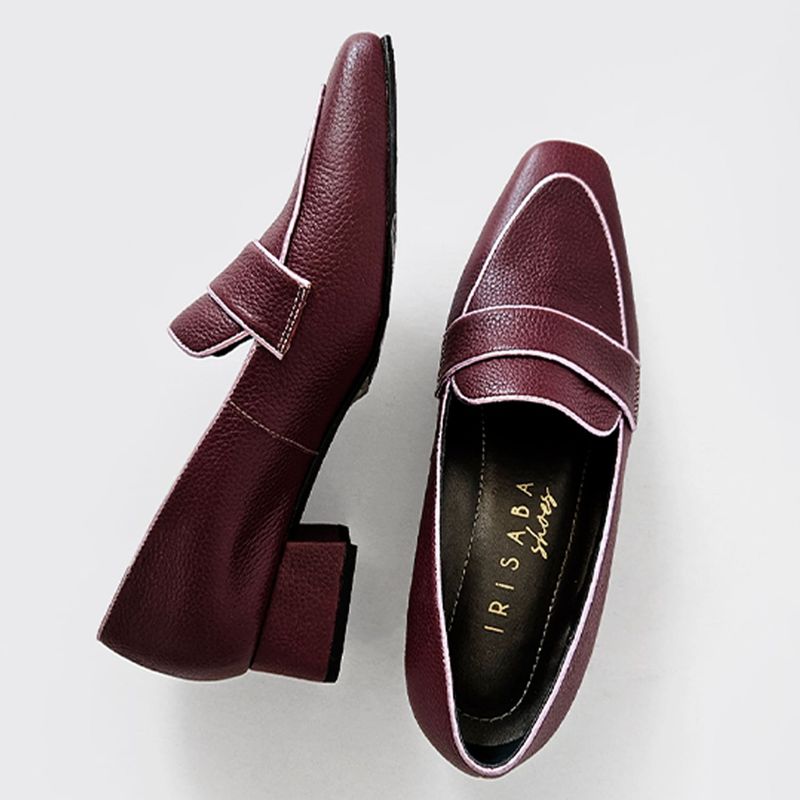 IRISABA - MOCASINES DE CUERO IRISABA PARA MUJER THAIS VINO