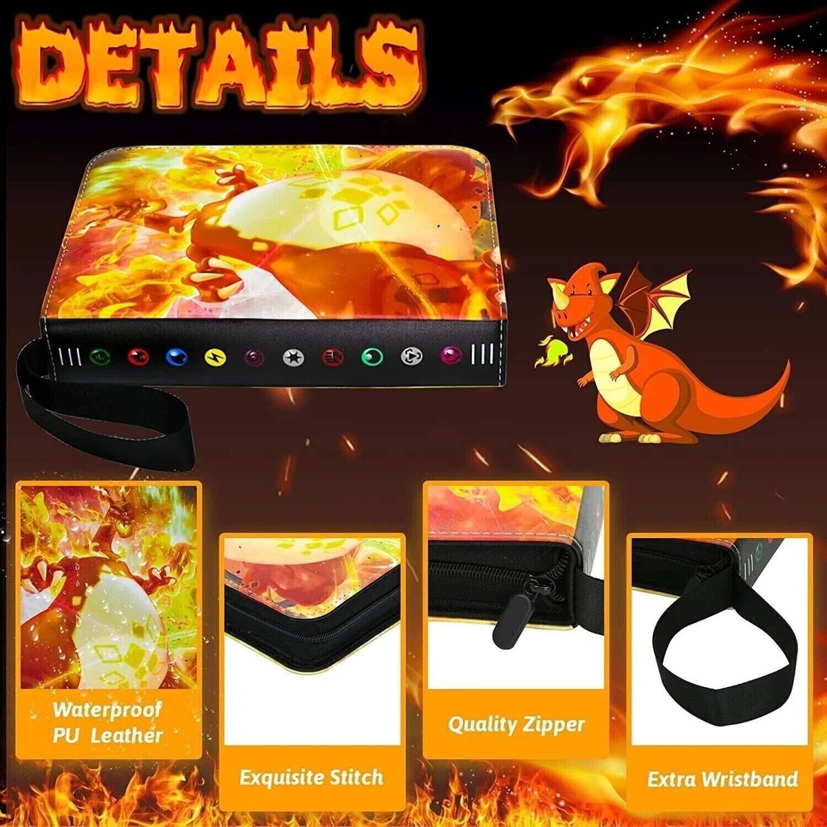 POKEMON - Pokemon Folder 9 Pocket 900 Cartas Charizard G-Max