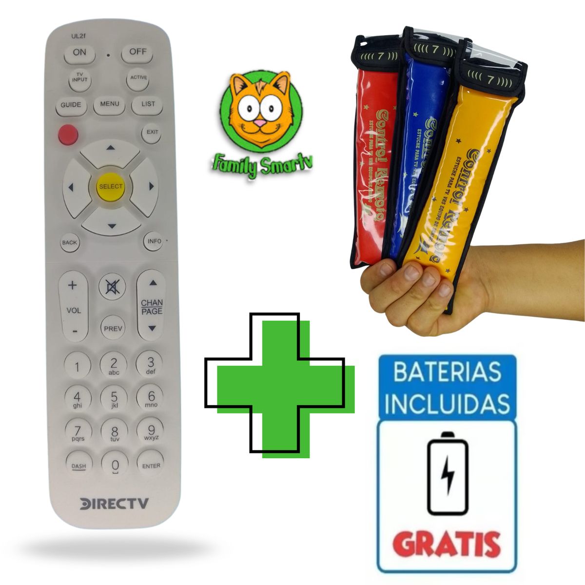 DIRECTV - Control Remoto para Decodificador Directv + funda