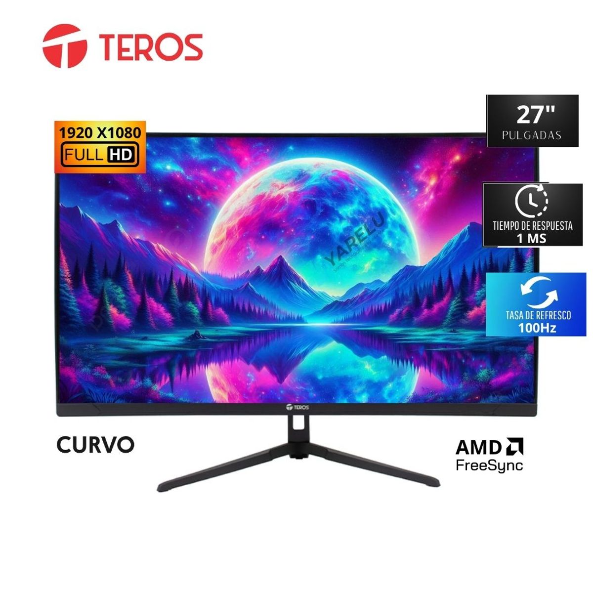 TEROS - Monitor Teros TE-2732S 27 Full HD VA 100Hz FreeSync HDMIDP VESA