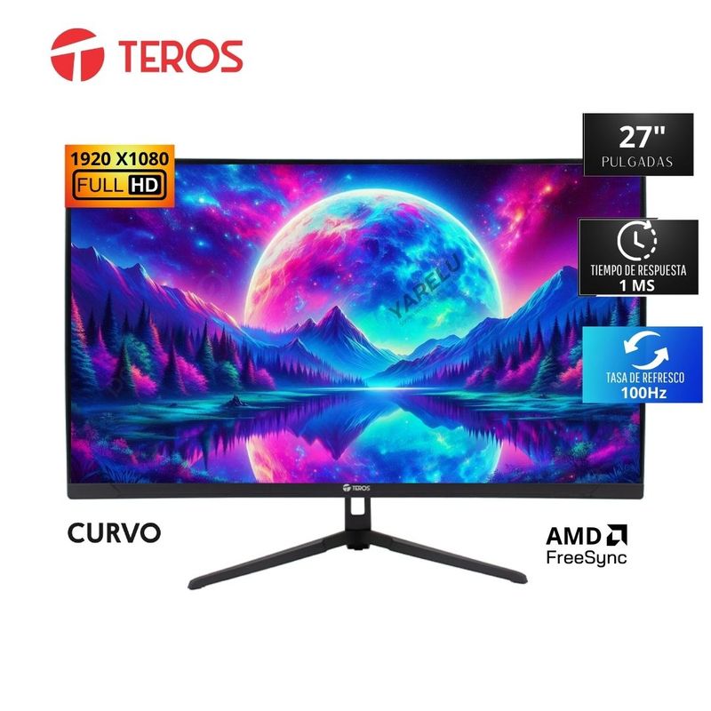 TEROS - Monitor Teros TE-2732S 27 Full HD VA 100Hz FreeSync HDMIDP VESA