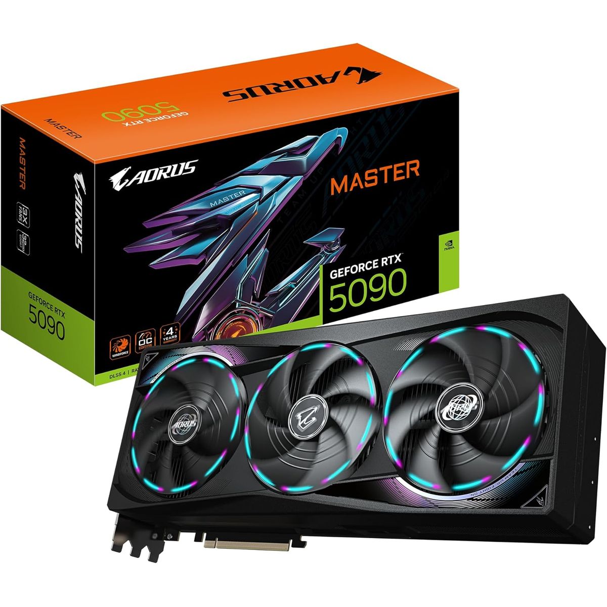 GIGABYTE - Tarjeta de video GIGABYTE AORUS GeForce RTX 5090 MASTER 32G GDDR7