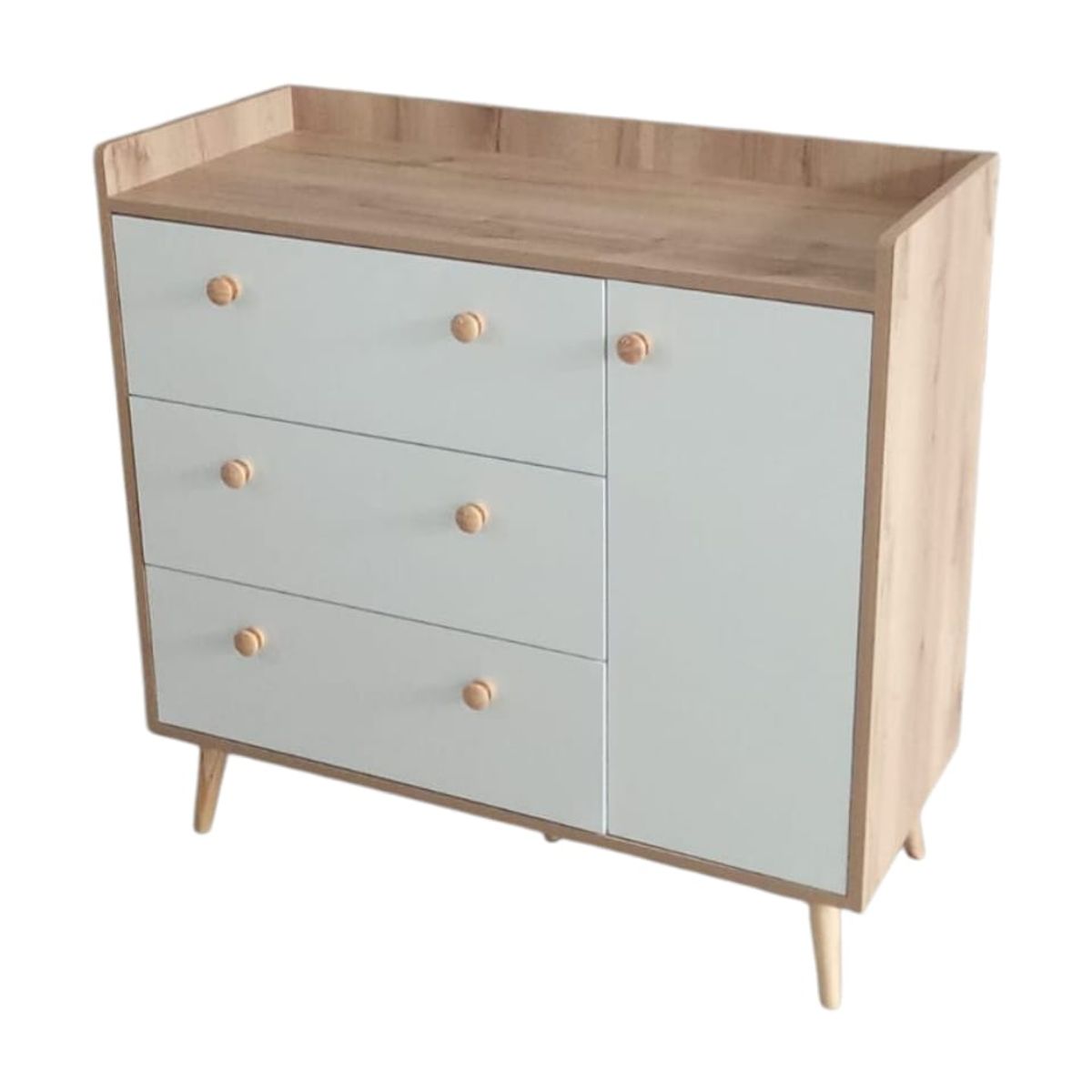 GENERICO - Comoda Duna Con Borde Cambiador Para Bebe -  Estilo Vintage